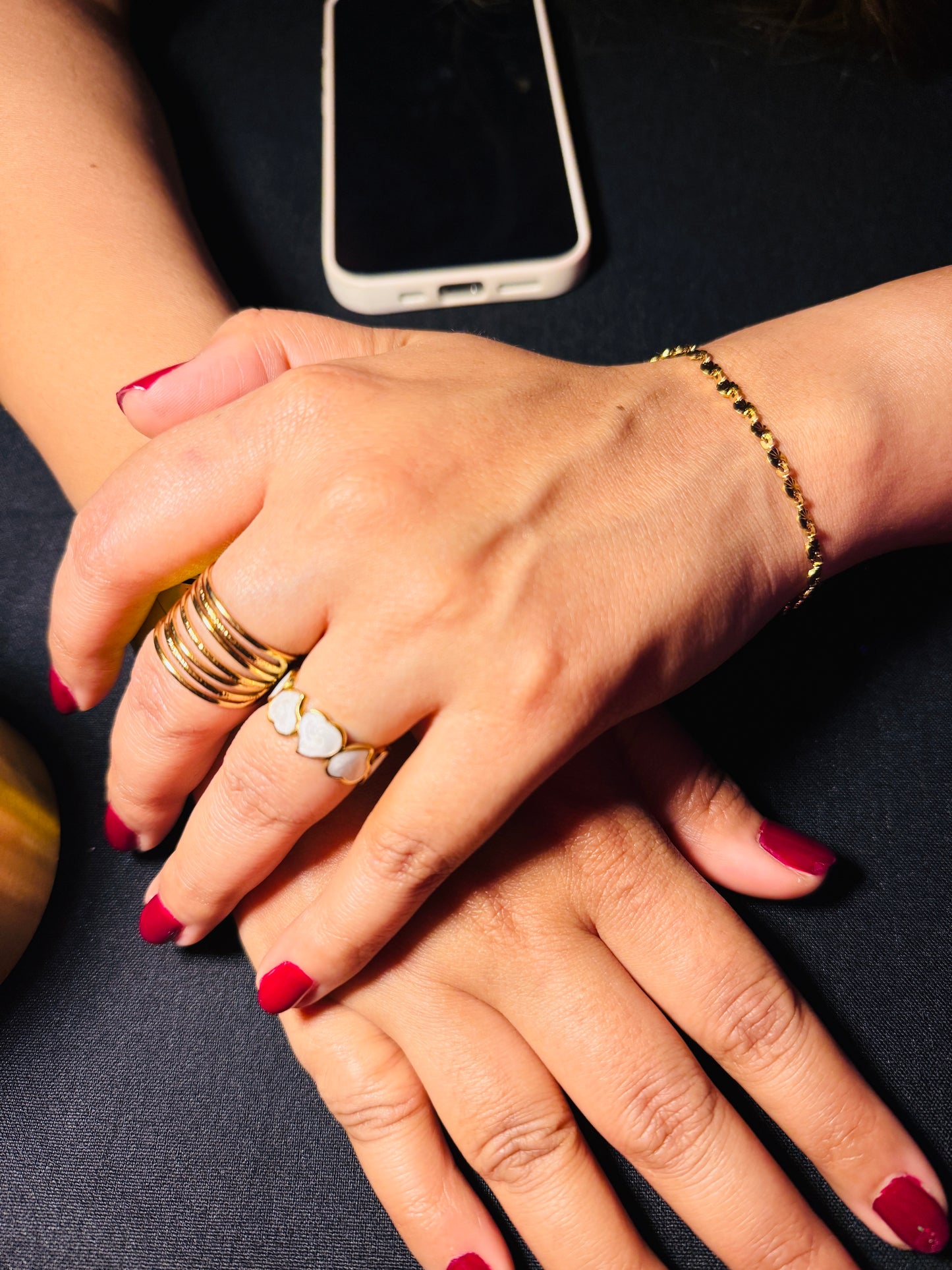 adjustable size gold plated daily wear ring