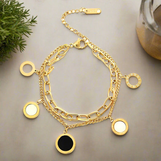 anti tarnish dangler bracelet