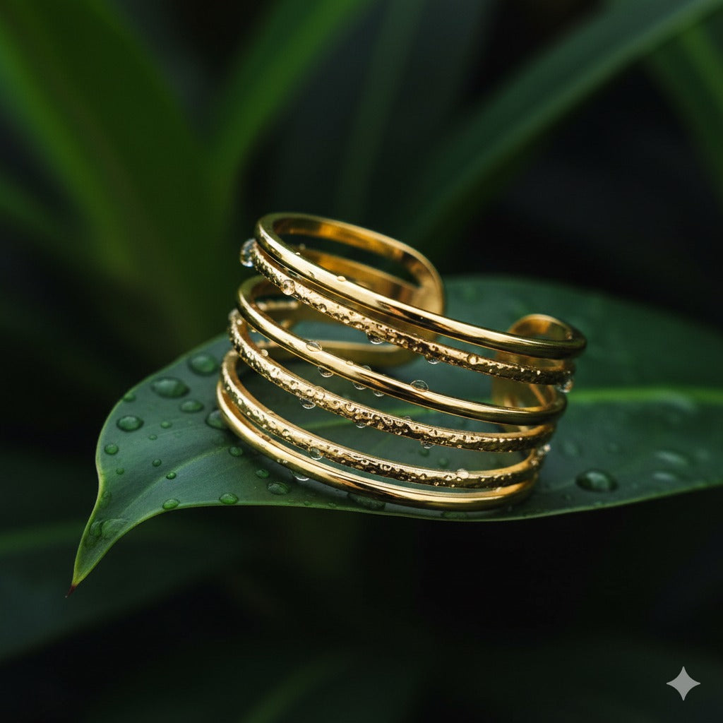 Gold Cascade Ring