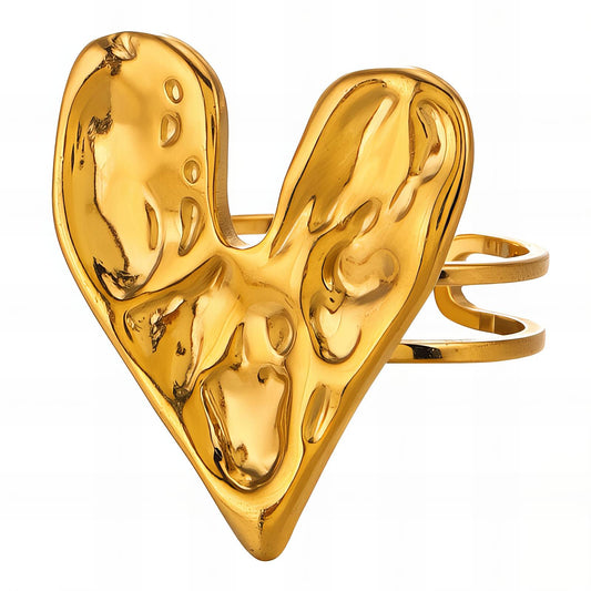 Graceful Heart Finger Ring