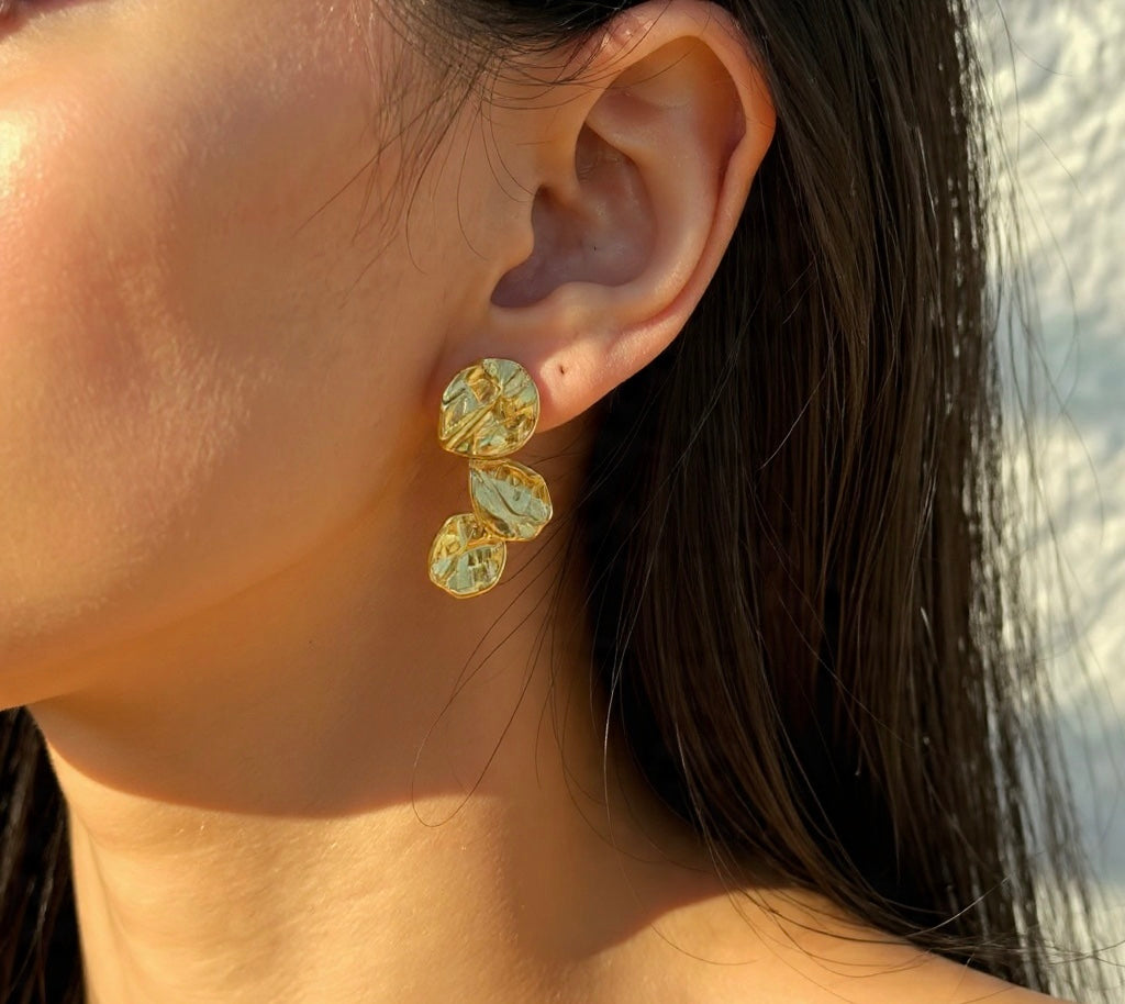 Hammered Party Earrings - Dvassa