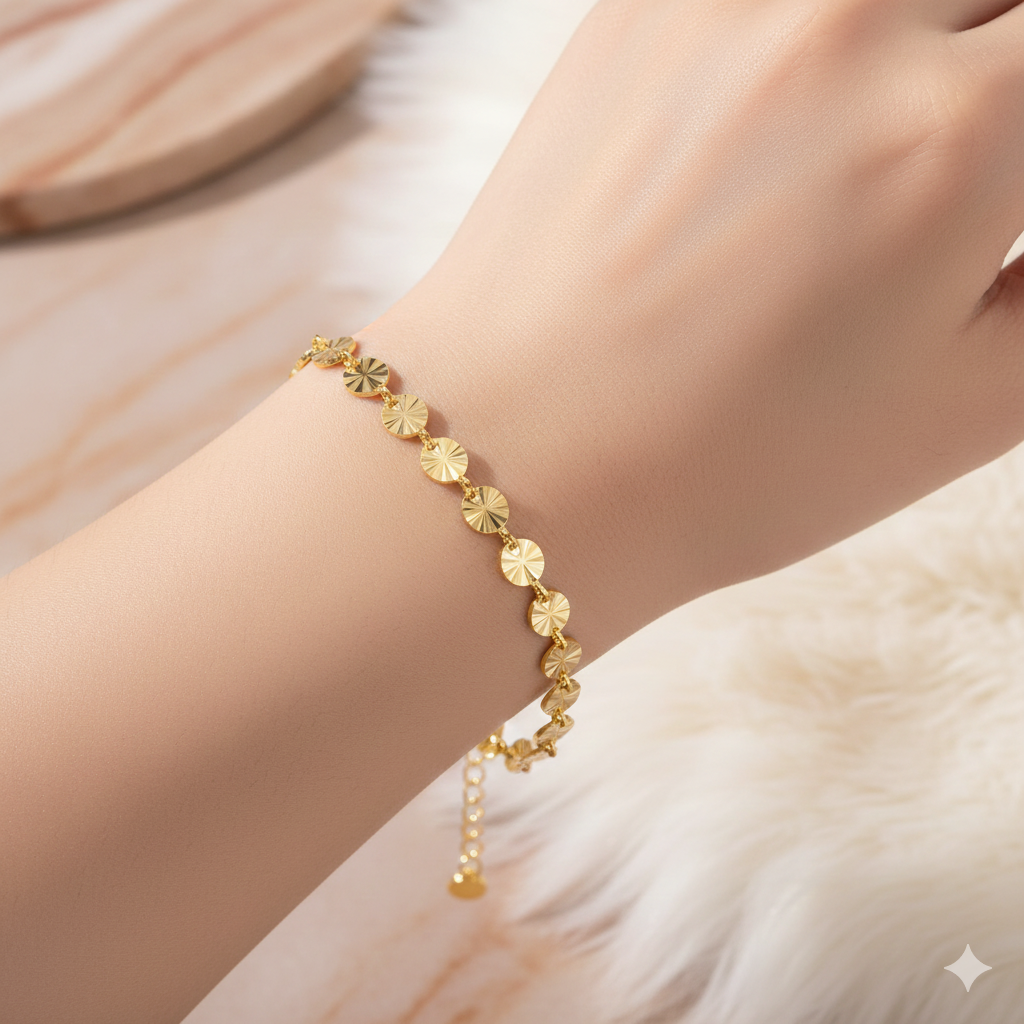 Minimalist Gold Plated Bracelet - Dvassa