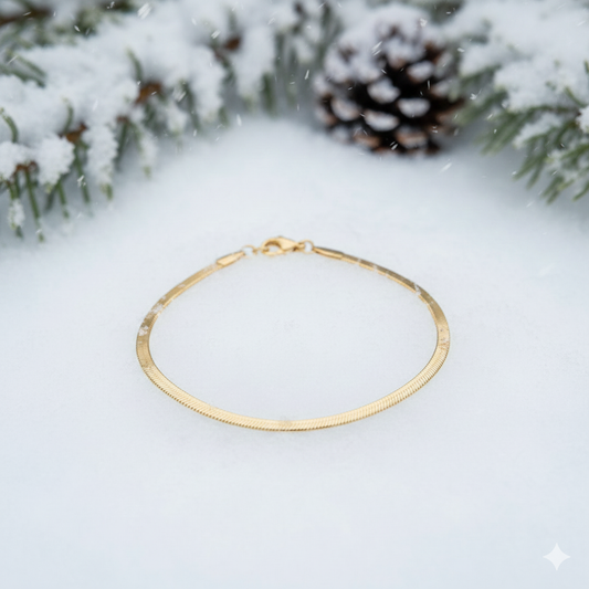 Sleek Herringbone Bracelet