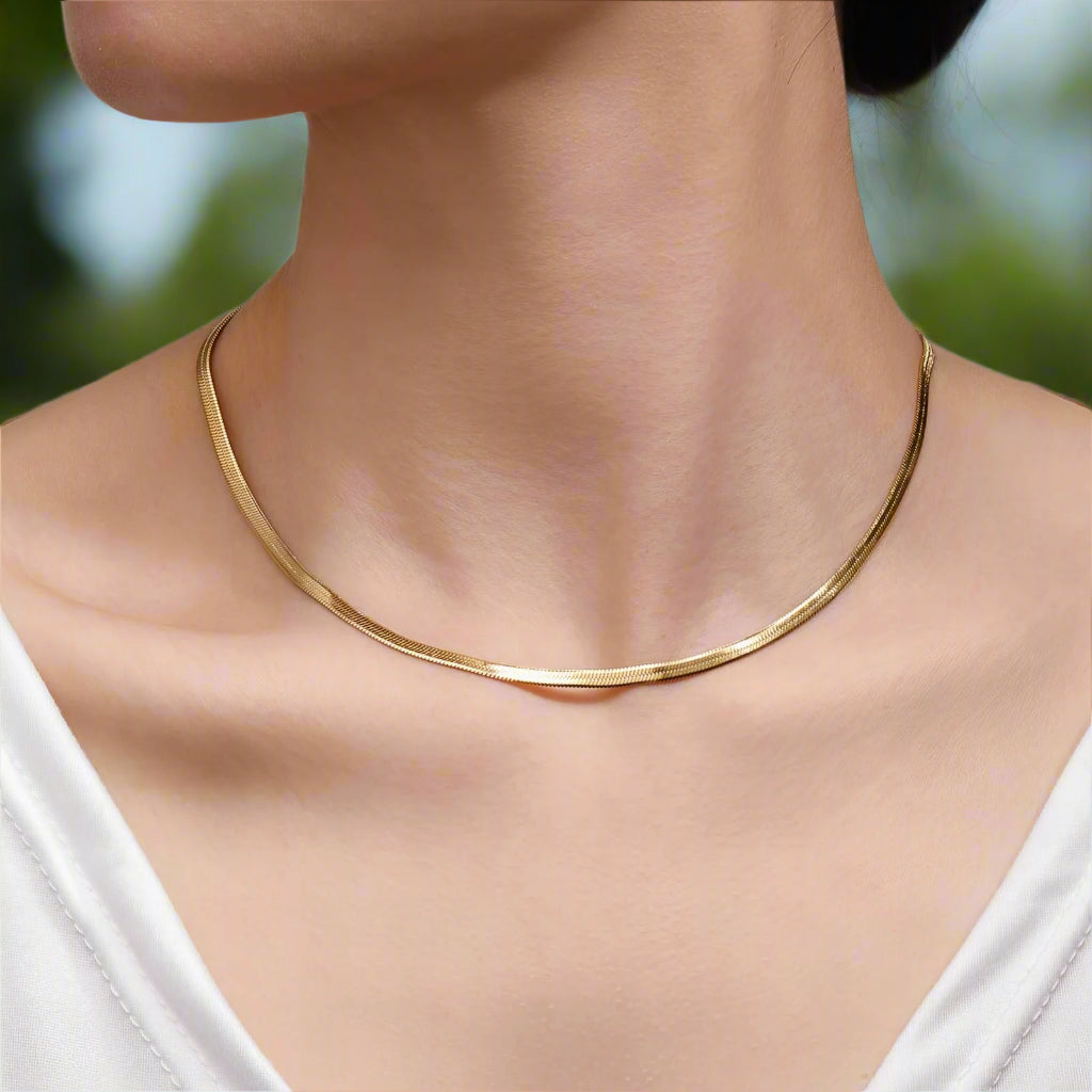 Hypoallergenic and Gold plated necklace