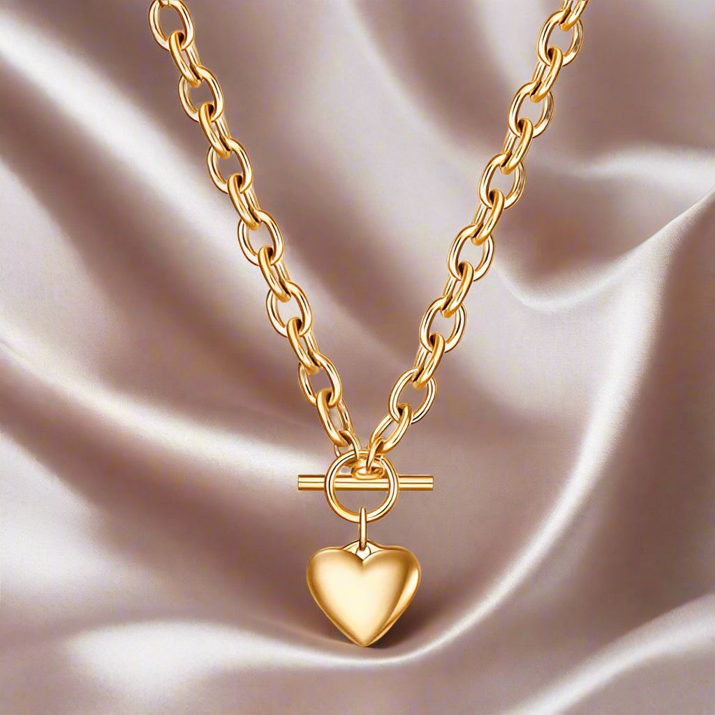 Glamorous Heart Necklace - Dvassa