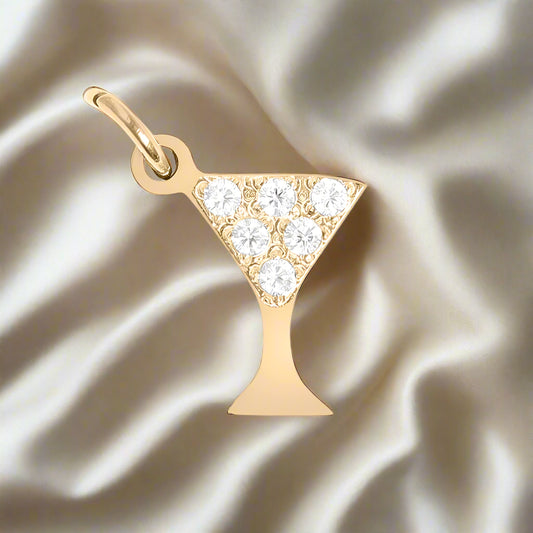 stainless steel jewelry- cheers charm as pendant for necklaces