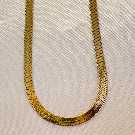 Gold plated Snake chain- workout friendly